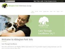 Tablet Screenshot of abingtonvets.co.uk